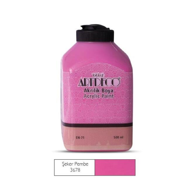 Artdeco Akrilik Boya 500 ml Şeker Pembe 3678 - 1