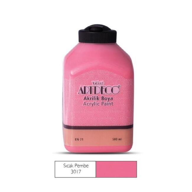 Artdeco Akrilik Boya 500 ml Sıcak Pembe 3017 - 1