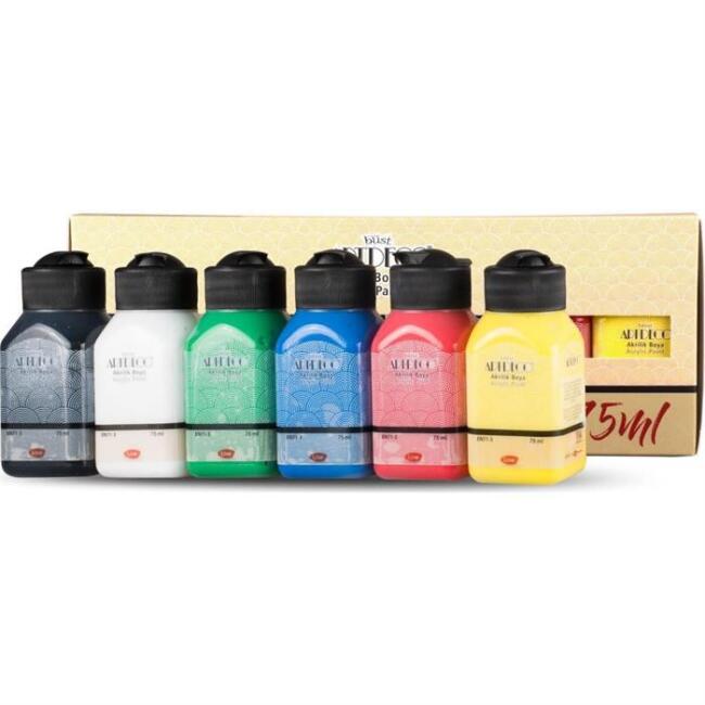 Artdeco Akrilik Boya 75 ml 6’lı Set Canlı Renkler - 2
