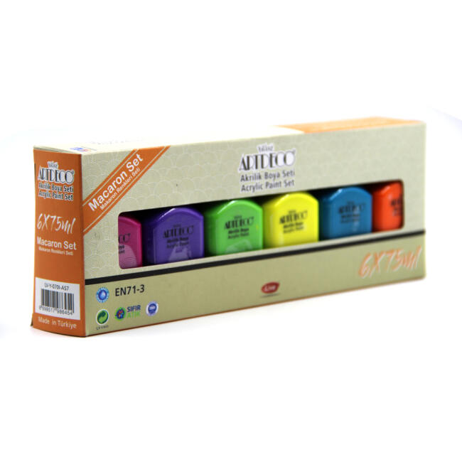Artdeco Akrilik Boya 75 ml 6’lı Set Makaron Renkler - 3