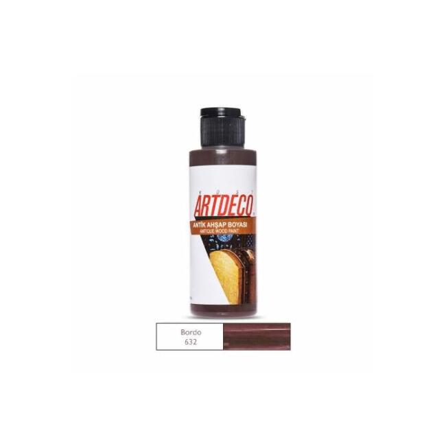 Artdeco Antik Ahşap Boyası 120 ml Bordo - 1