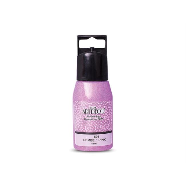 Artdeco Boyutlu Boya 60 ml Pembe Simli 694 - 1