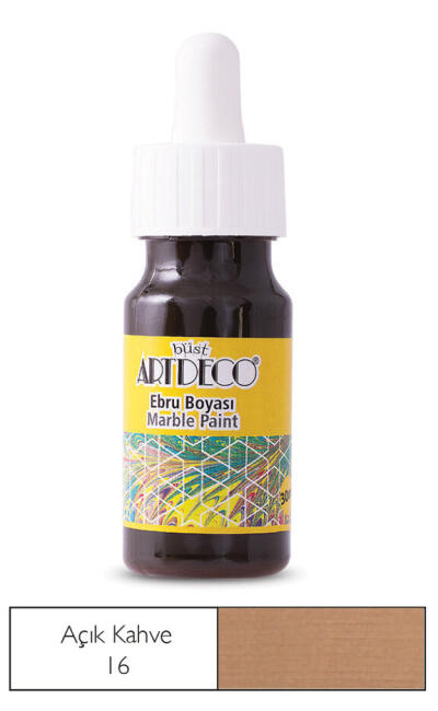 Artdeco Ebru Boyası 30 ml Açık Kahverengi - 2
