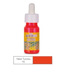 Artdeco Ebru Boyası 30 ml Neon Turuncu - Artdeco