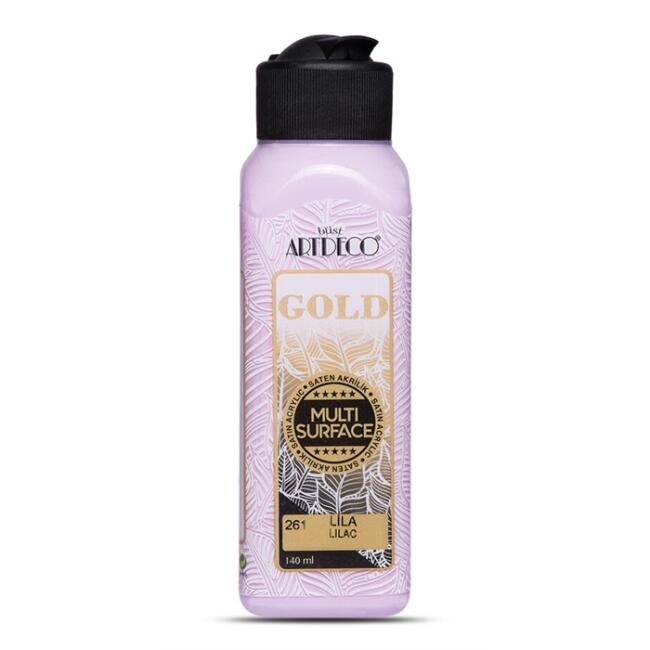 Artdeco Gold Multi Surface Saten Akrilik Boya 140 ml Lila 261 - 1