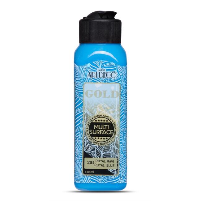 Artdeco Gold Multi Surface Saten Akrilik Boya 140 ml Royal Mavi 269 - 1