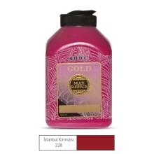 Artdeco Gold Multi Surface Saten Akrilik Boya 500 ml İstanbul Kırmızısı 228 - Artdeco (1)