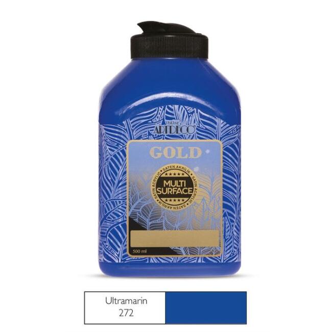 Artdeco Gold Multi Surface Saten Akrilik Boya 500 ml Ultramarine 272 - 1
