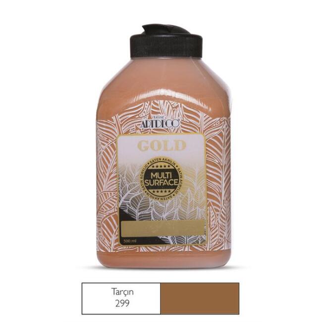 Artdeco Gold Multi Surface Saten Akrilik Boya 500 ml Tarçın 299 - 1