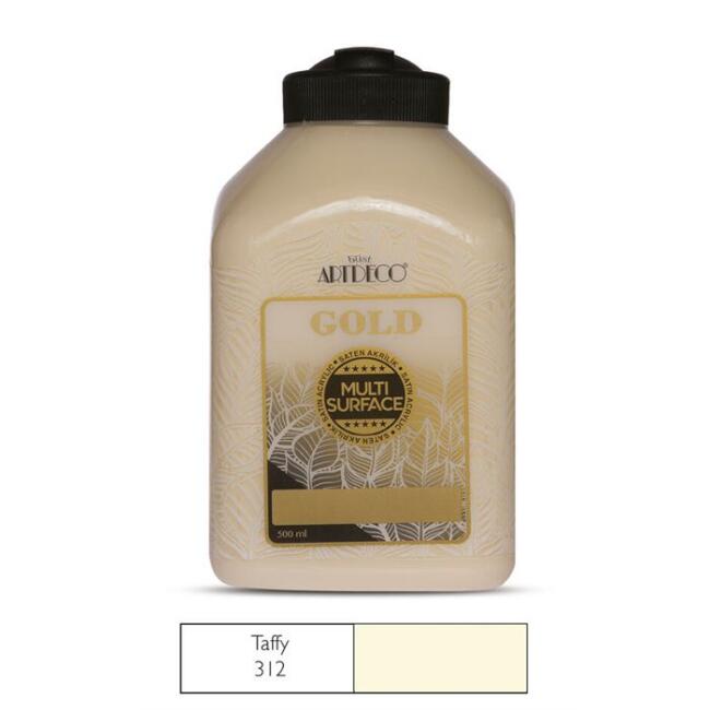 Artdeco Gold Multi Surface Saten Akrilik Boya 500 ml Taffy 312 - 2