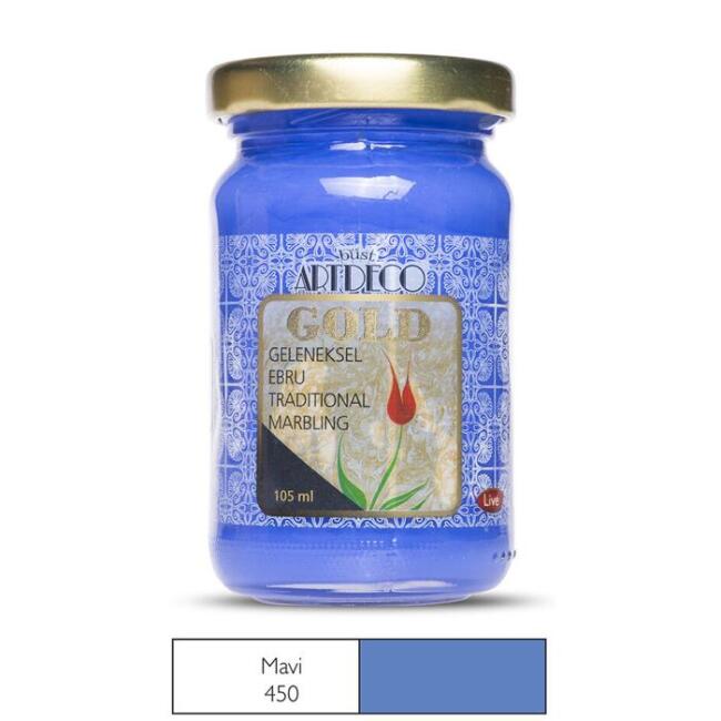 Artdeco Gold G.Ebru Boyası 105Ml Mavi - 2