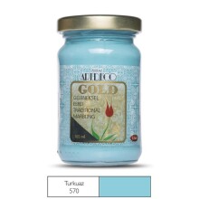 Artdeco Gold Geleneksel Ebru Boyası 105 ml Turkuaz 570 - Artdeco (1)