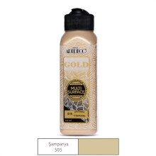 Artdeco Gold Multi Surface Saten Akrilik Boya 140 ml Sampanya 505 - Artdeco (1)