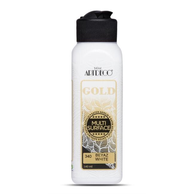 Artdeco Gold Multi Surface Saten Akrilik Boya 140 ml Beyaz 340 - 1