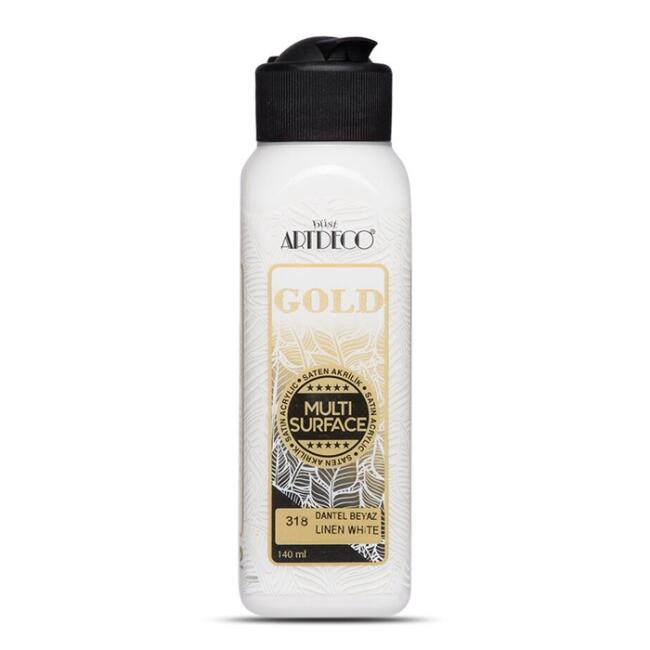 Artdeco Gold Multi Surface Saten Akrilik Boya 140 ml Dantel Beyaz 318 - 1