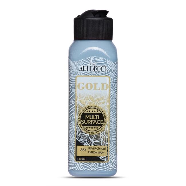 Artdeco Gold Multi Surface Saten Akrilik Boya 140 ml Güvercin Gri 351 - 1
