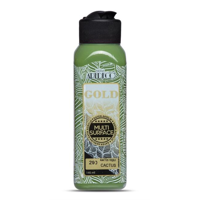 Artdeco Gold Multi Surface Saten Akrilik Boya 140 ml Kaktüs Yeşili 290 - 1