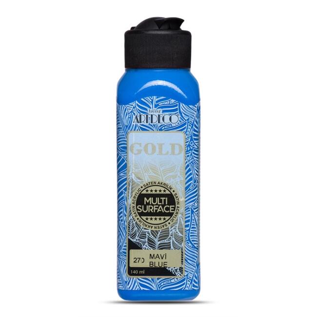 Artdeco Gold Multi Surface Saten Akrilik Boya 140 ml Mavi 270 - 1