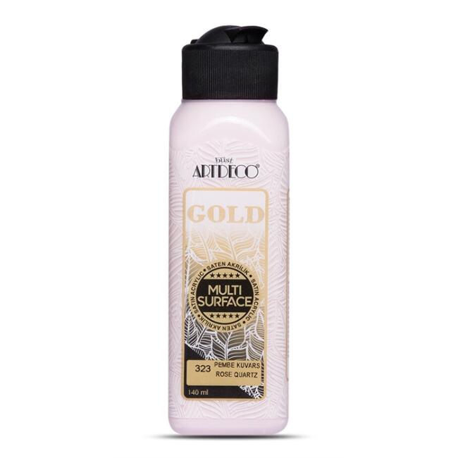 Artdeco Gold Multi Surface Saten Akrilik Boya 140 ml Pembe Kuvars 323 - 1