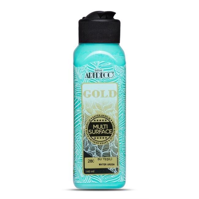 Artdeco Gold Multi Surface Saten Akrilik Boya 140 ml Su Yeşili 280 - 1