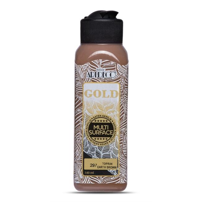 Artdeco Gold Multi Surface Saten Akrilik Boya 140 ml Toprak 297 - 1