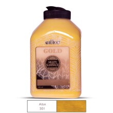 Artdeco Gold Multi Surface Saten Akrilik Boya 500 ml Altın 501 - Artdeco