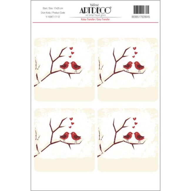 Artdeco Kolay Transfer 17x25 cm Desen - 1