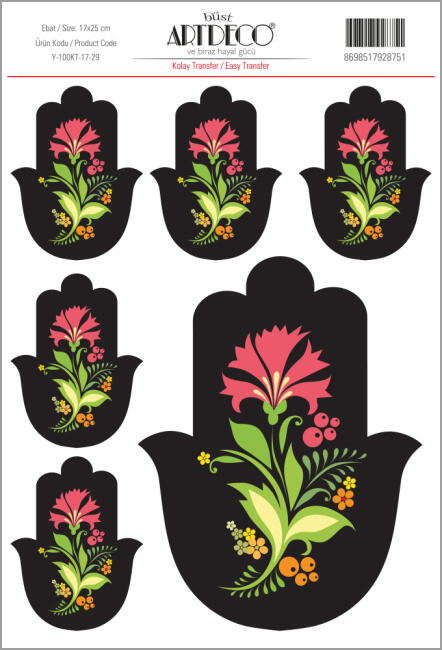 Artdeco Kolay Transfer Kağıdı 17x25 cm Desen N:29 - 1