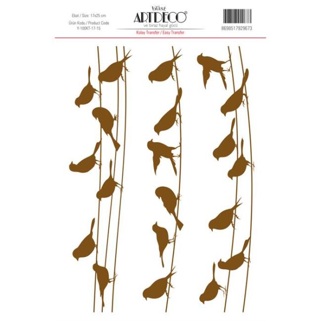 Artdeco Kolay Transfer 17x25 cm Desen - 1