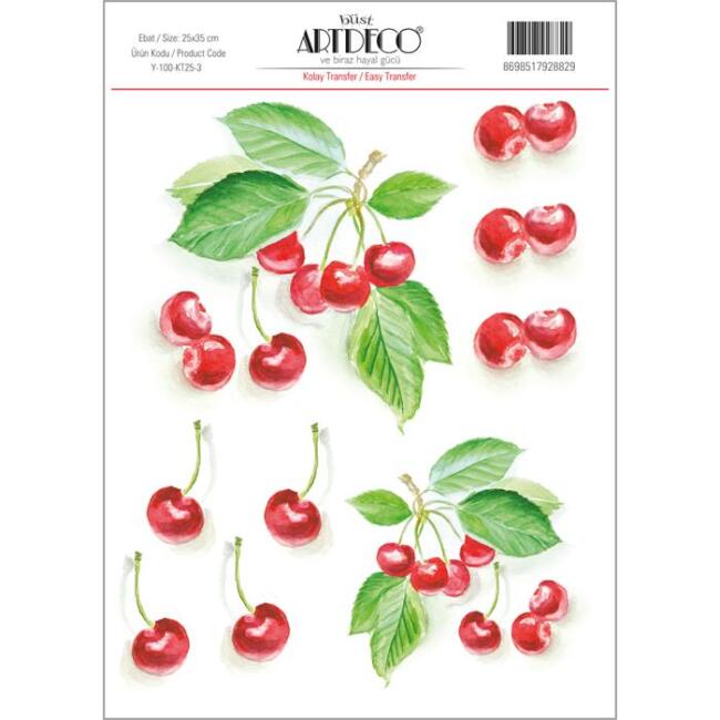 Artdeco Kolay Transfer Kağıdı 25x35 cm Desen N:3 - 1