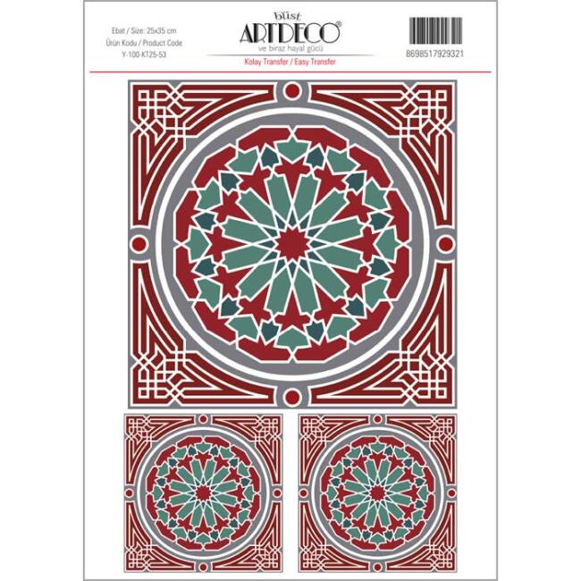 Artdeco Kolay Transfer 25x35 cm Desen - 1