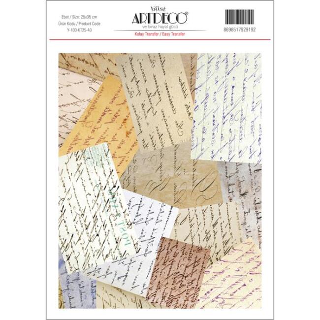 Artdeco Kolay Transfer Kağıdı 25x35 cm Desen N:40 - 1