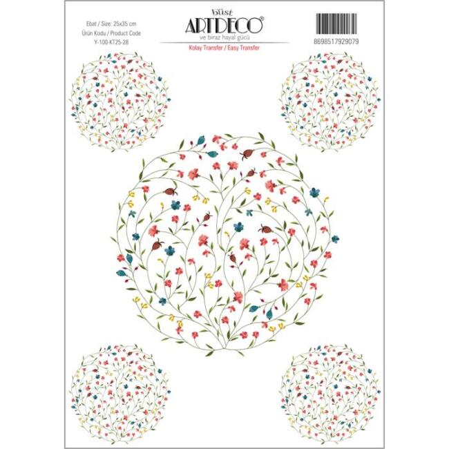 Artdeco Kolay Transfer Kağıdı 25x35 cm Desen N:28 - 1
