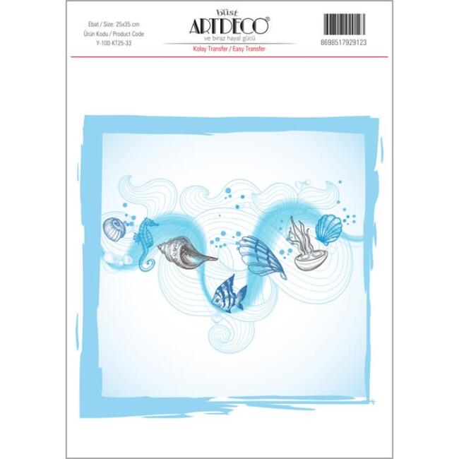 Artdeco Kolay Transfer Kağıdı 25x35 cm Desen N:33 - 1