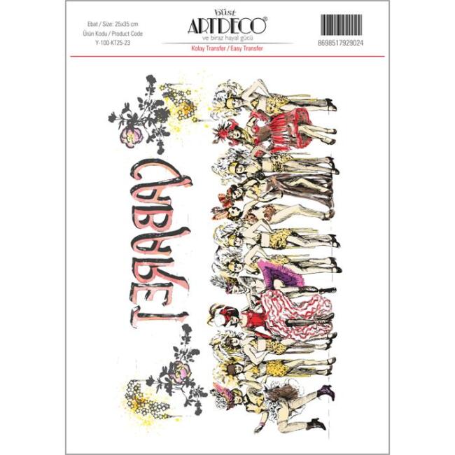 Artdeco Kolay Transfer Kağıdı 25x35 cm Desen N:23 - 1