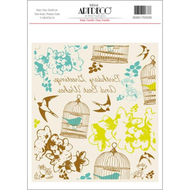 Artdeco Kolay Transfer 25x35 cm Desen - 1