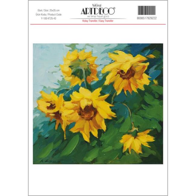 Artdeco Kolay Transfer Kağıdı 25x35 cm Desen N:43 - 1