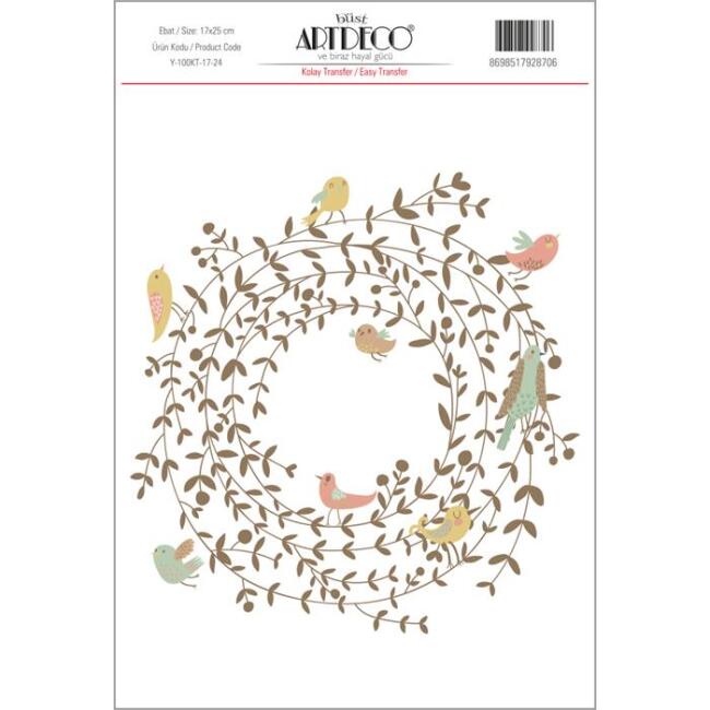 Artdeco Kolay Transfer Kağıdı 17x25 cm Desen N:24 - 1