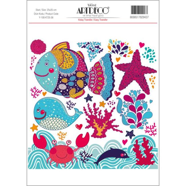 Artdeco Kolay Transfer Kağıdı 25x35 cm Desen N:38 - 2