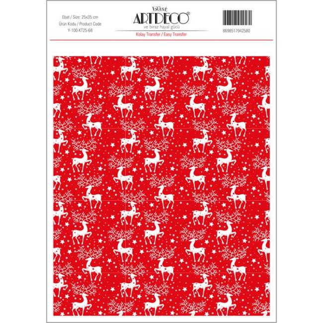 Artdeco Kolay Transfer Kağıdı 25x35 cm Desen N:68 - 1
