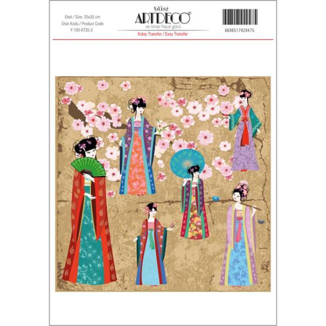 Artdeco Kolay Transfer Kağıdı 35x50 cm Desen N:3 - 2