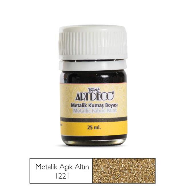 Artdeco Kumaş Boyası 25 ml Metalik Açık Altın - 2