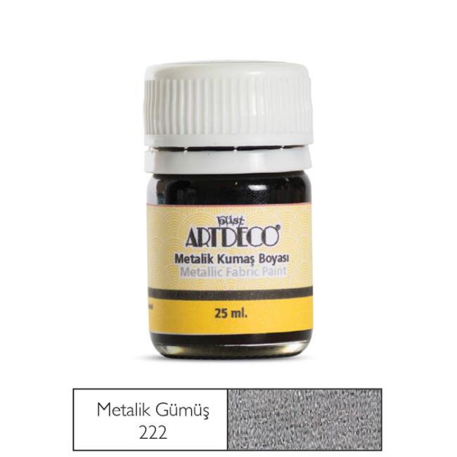 Artdeco Kumaş Boyası 25 ml Metalik Gümüş - 1