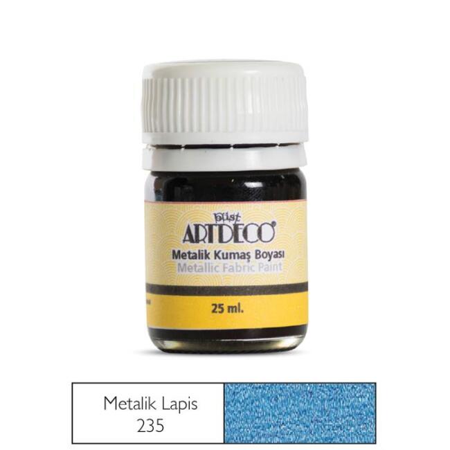 Artdeco Kumaş Boyası 25 ml Metalik Lapis 235 - 1