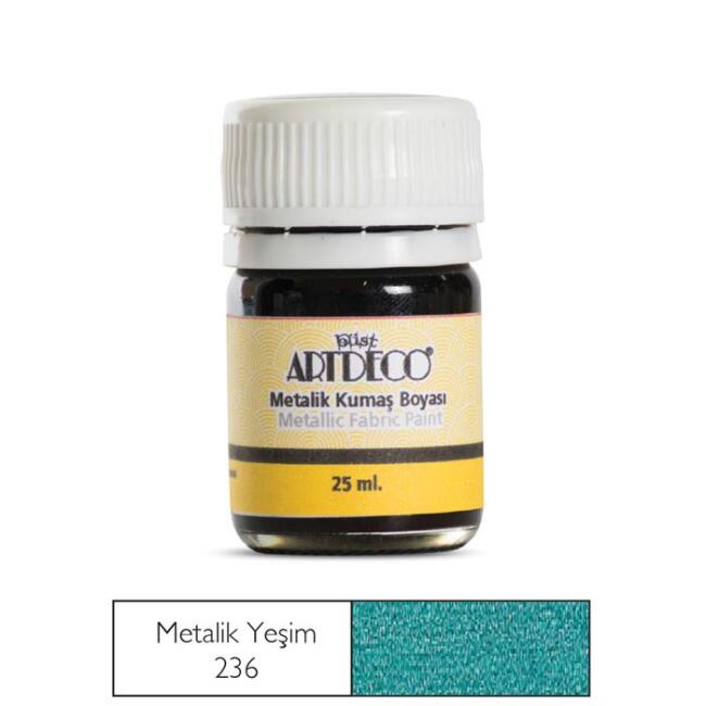Artdeco Kumaş Boyası 25 ml Metalik Yeşim 236 - 2