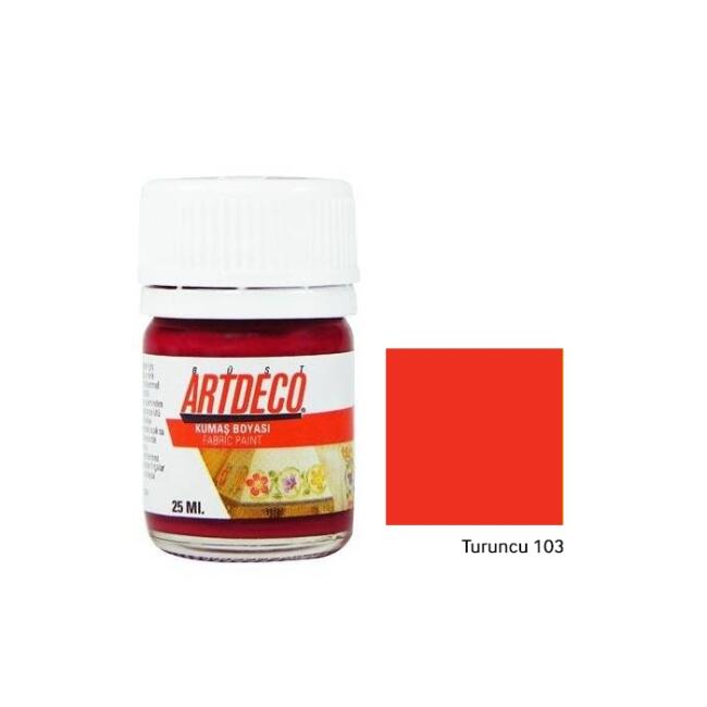 Artdeco Kumaş Boyası 25 ml Turuncu - 2