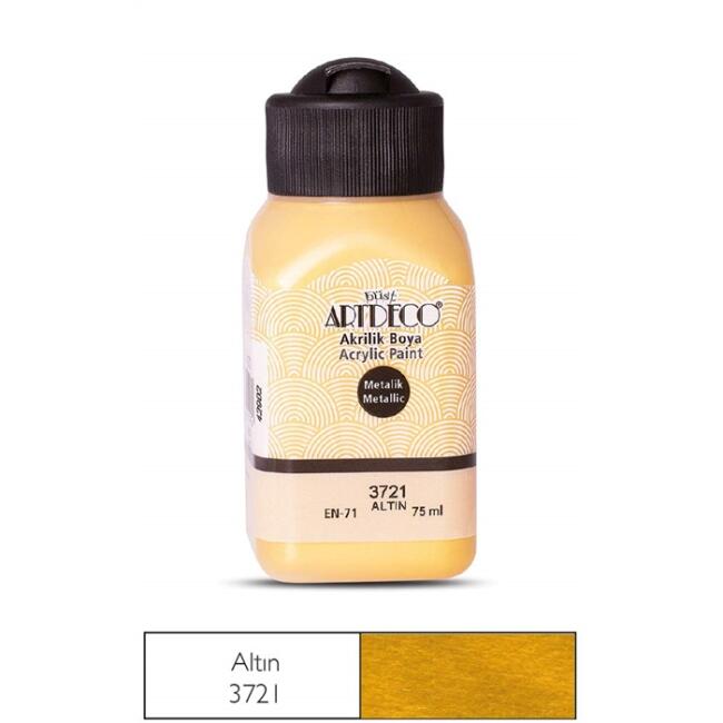 Artdeco Akrilik Boya 75 ml Metalik Altın 3721 - 1