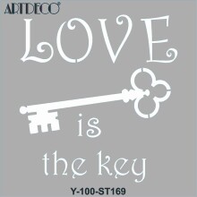 Artdeco Stencil 30x30 cm Anahtarlar - Artdeco