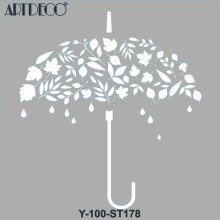 Artdeco Stencil 30x30 cm Sonbahar Şemsiyesi - Artdeco (1)