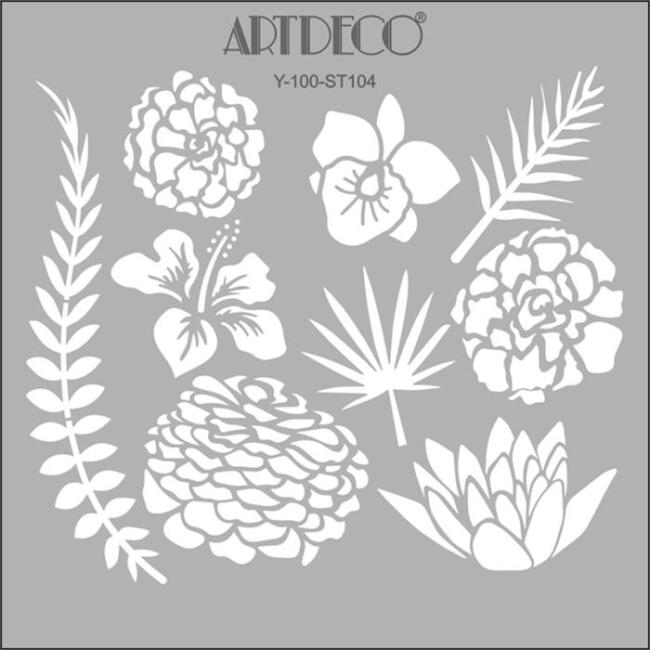 Artdeco Stencil 30X30Cm N:104 - 1